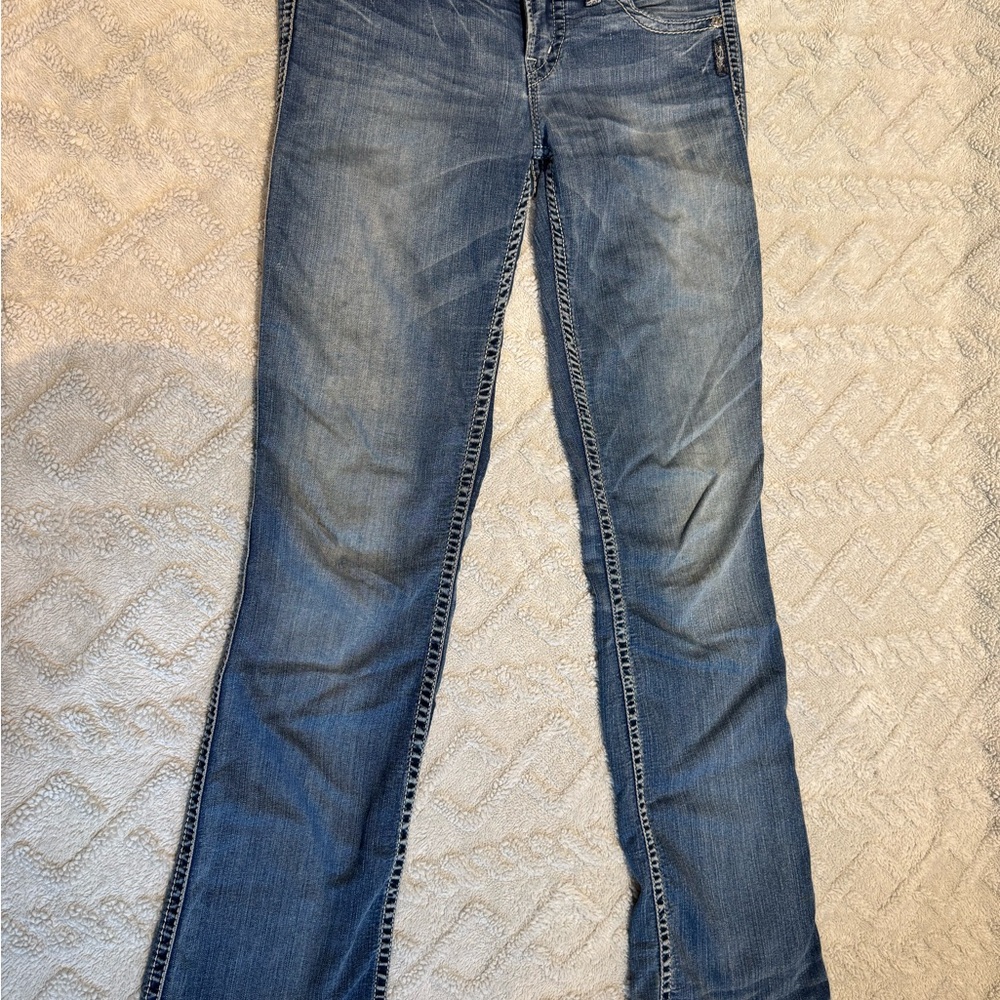 Silver Jeans Women's Boot Cut in Faded Blue